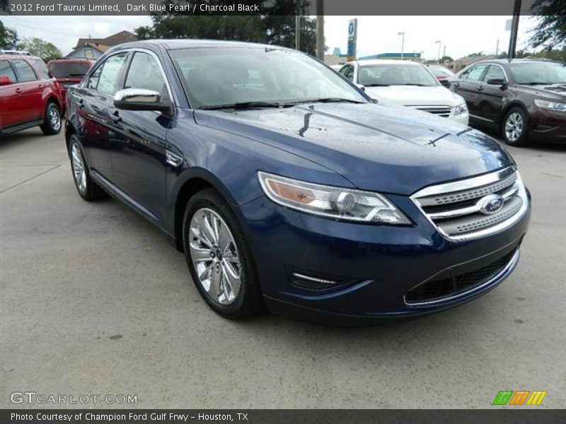 Dark Blue Pearl / Charcoal Black 2012 Ford Taurus Limited
