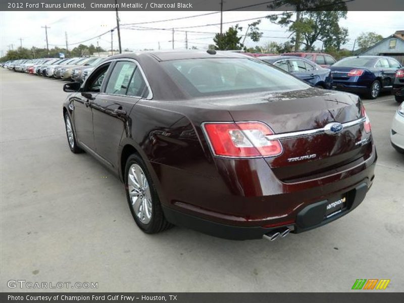 Cinnamon Metallic / Charcoal Black 2012 Ford Taurus Limited