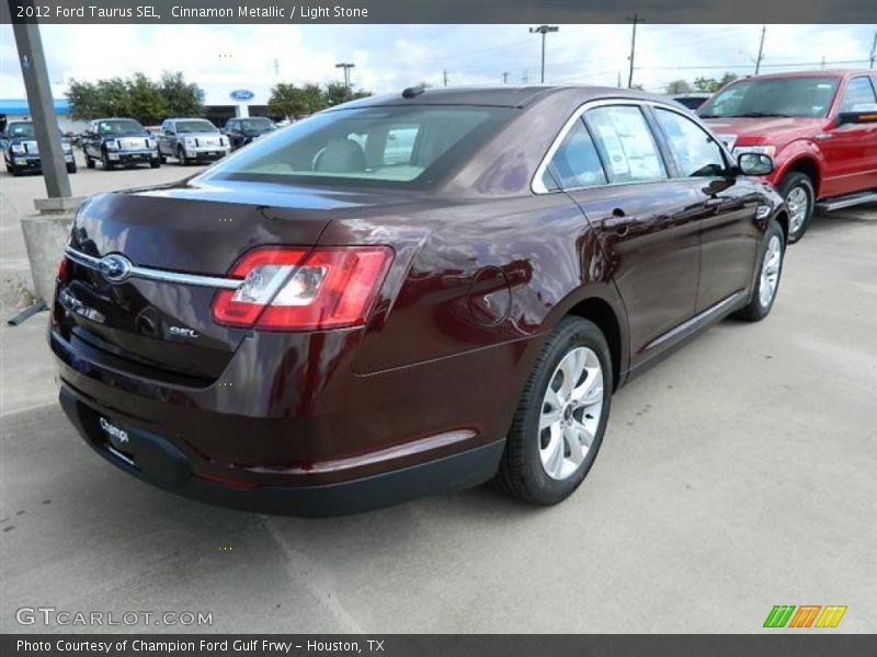 Cinnamon Metallic / Light Stone 2012 Ford Taurus SEL
