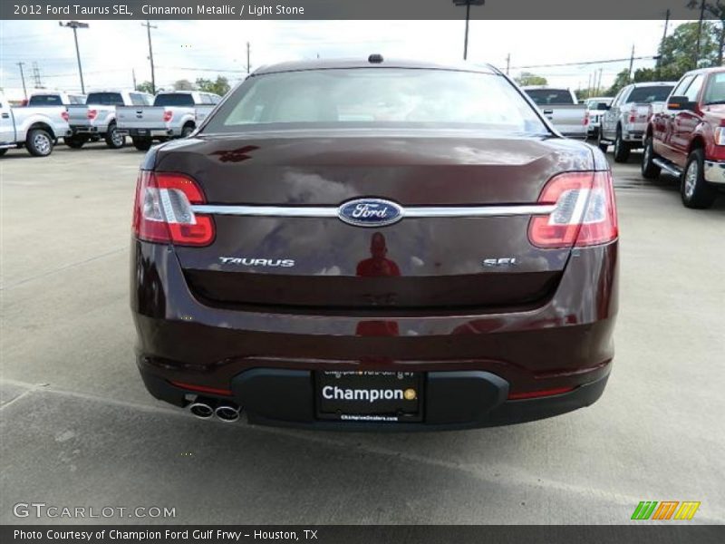 Cinnamon Metallic / Light Stone 2012 Ford Taurus SEL
