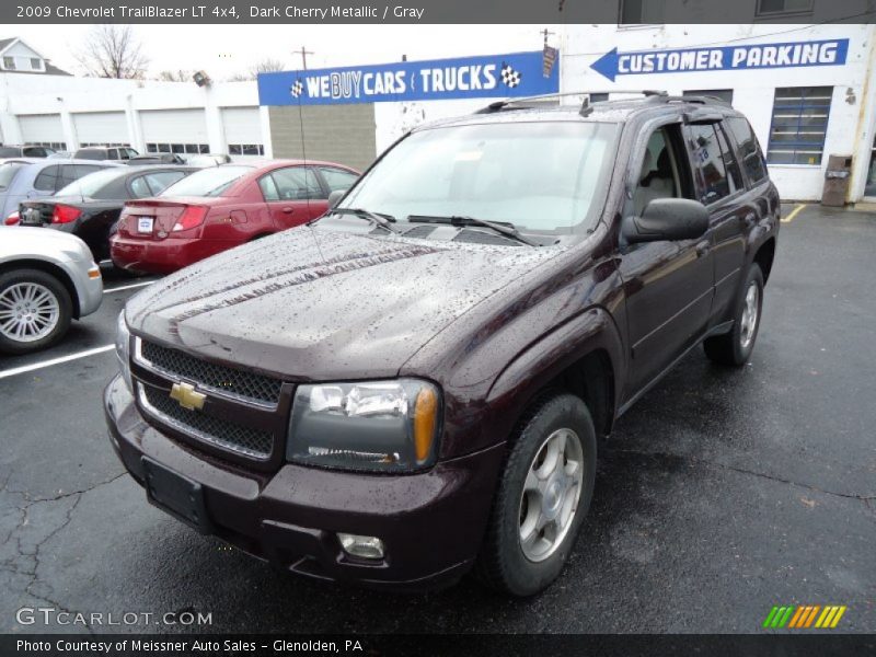 Dark Cherry Metallic / Gray 2009 Chevrolet TrailBlazer LT 4x4