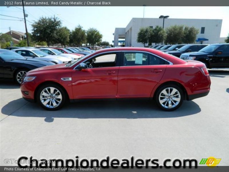 Red Candy Metallic / Charcoal Black 2012 Ford Taurus Limited
