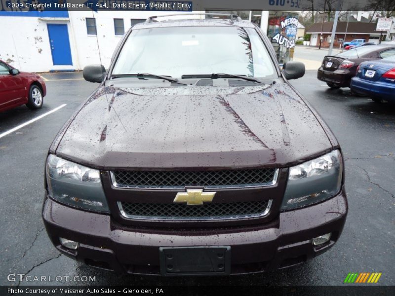 Dark Cherry Metallic / Gray 2009 Chevrolet TrailBlazer LT 4x4