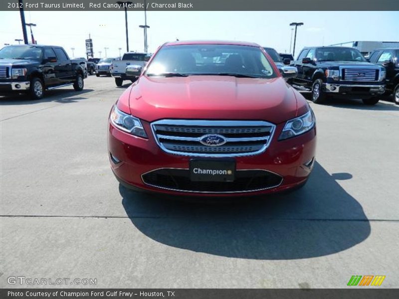 Red Candy Metallic / Charcoal Black 2012 Ford Taurus Limited