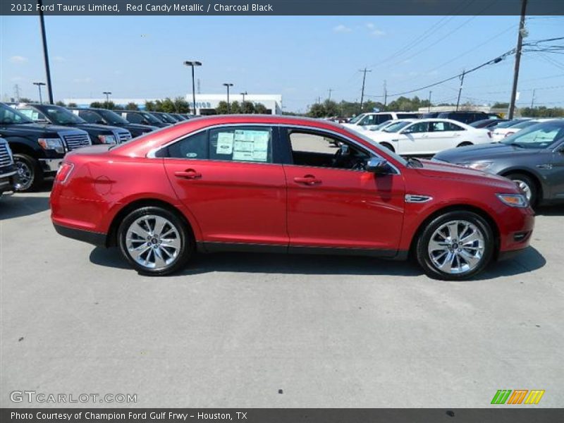 Red Candy Metallic / Charcoal Black 2012 Ford Taurus Limited