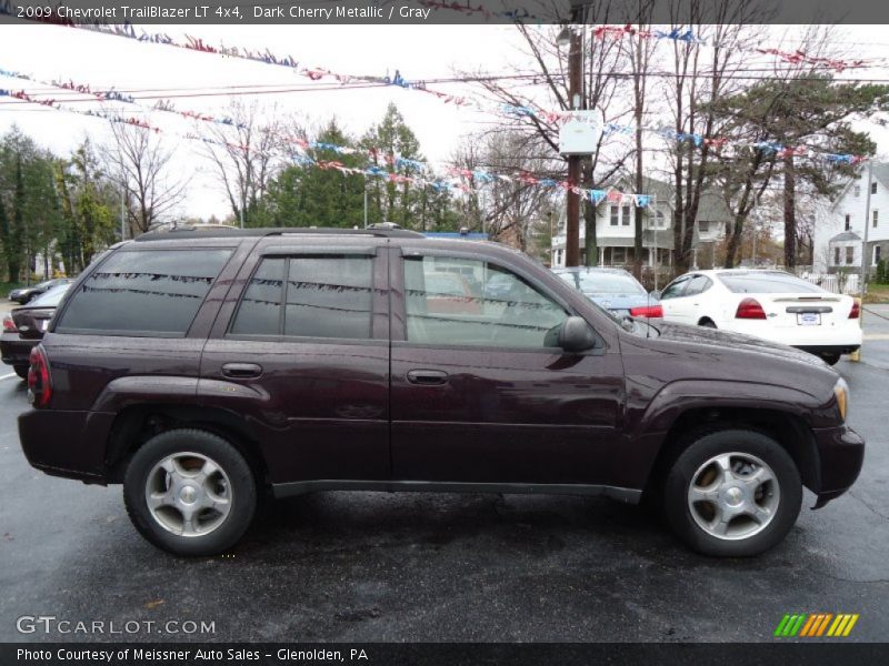 Dark Cherry Metallic / Gray 2009 Chevrolet TrailBlazer LT 4x4