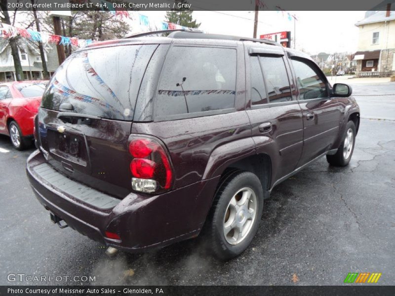 Dark Cherry Metallic / Gray 2009 Chevrolet TrailBlazer LT 4x4