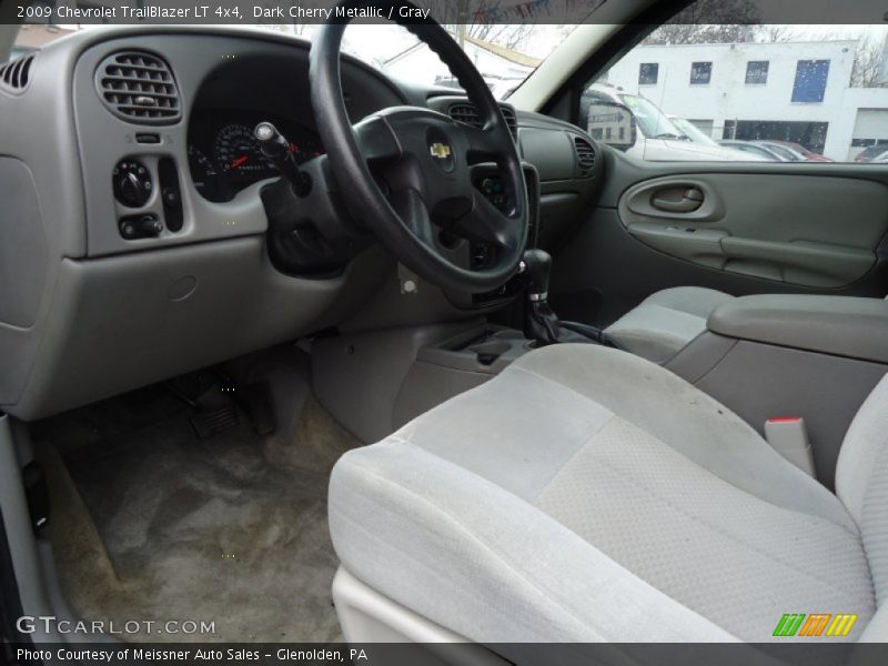 Dark Cherry Metallic / Gray 2009 Chevrolet TrailBlazer LT 4x4