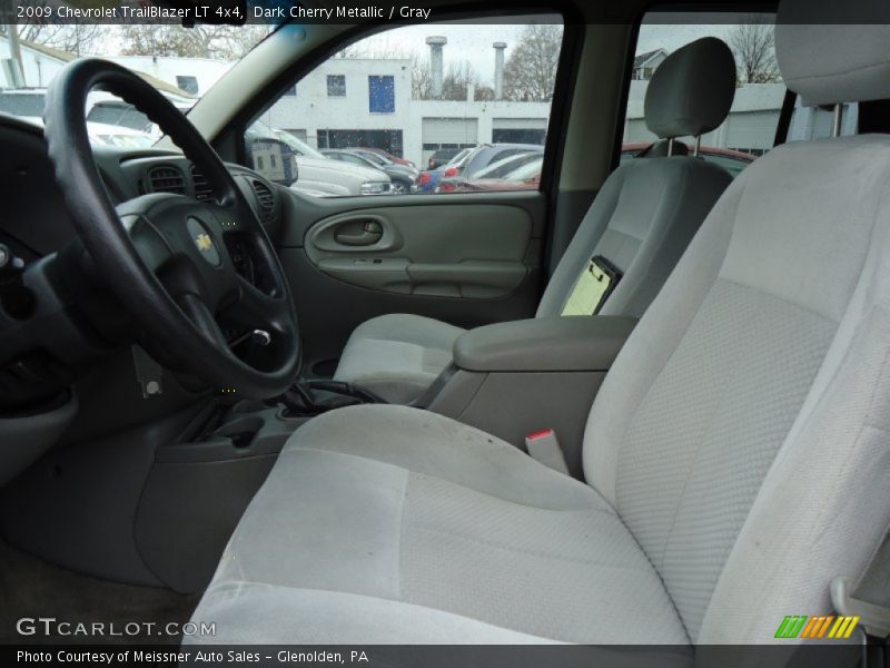 Dark Cherry Metallic / Gray 2009 Chevrolet TrailBlazer LT 4x4