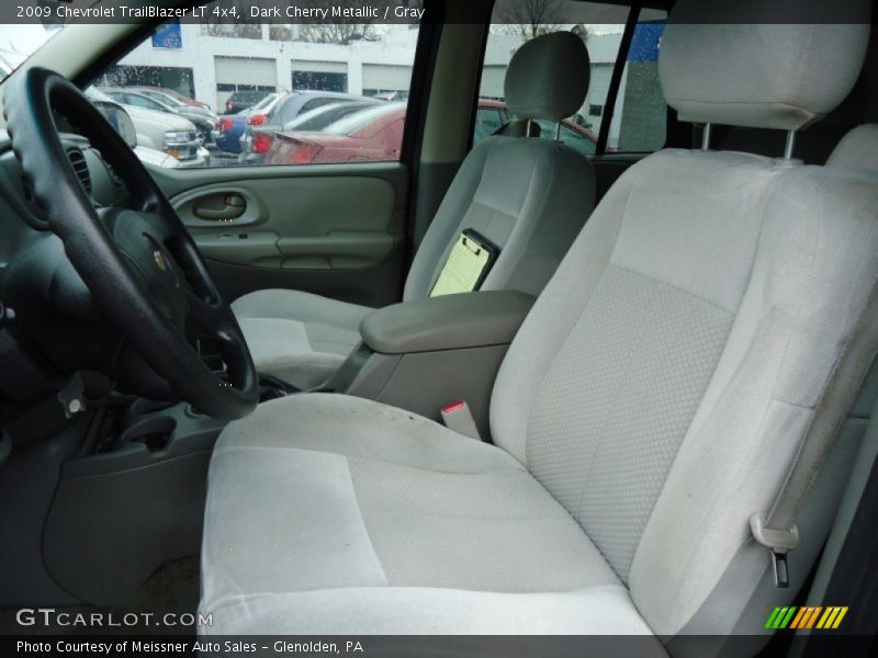 Dark Cherry Metallic / Gray 2009 Chevrolet TrailBlazer LT 4x4