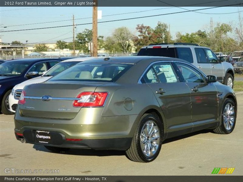 Ginger Ale / Light Stone 2012 Ford Taurus Limited