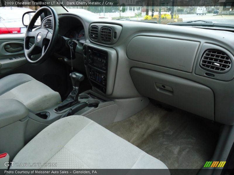 Dark Cherry Metallic / Gray 2009 Chevrolet TrailBlazer LT 4x4