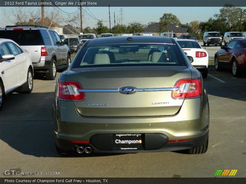 Ginger Ale / Light Stone 2012 Ford Taurus Limited