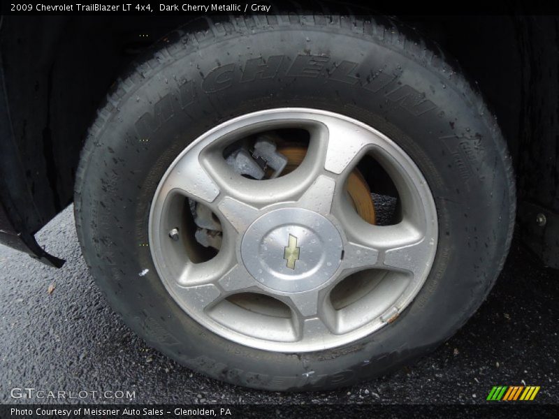 Dark Cherry Metallic / Gray 2009 Chevrolet TrailBlazer LT 4x4