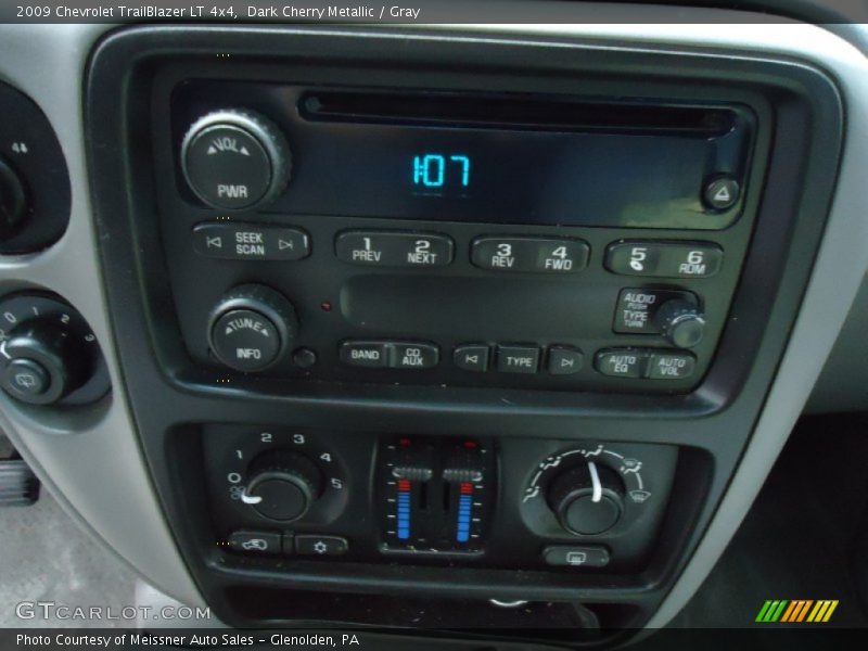 Dark Cherry Metallic / Gray 2009 Chevrolet TrailBlazer LT 4x4