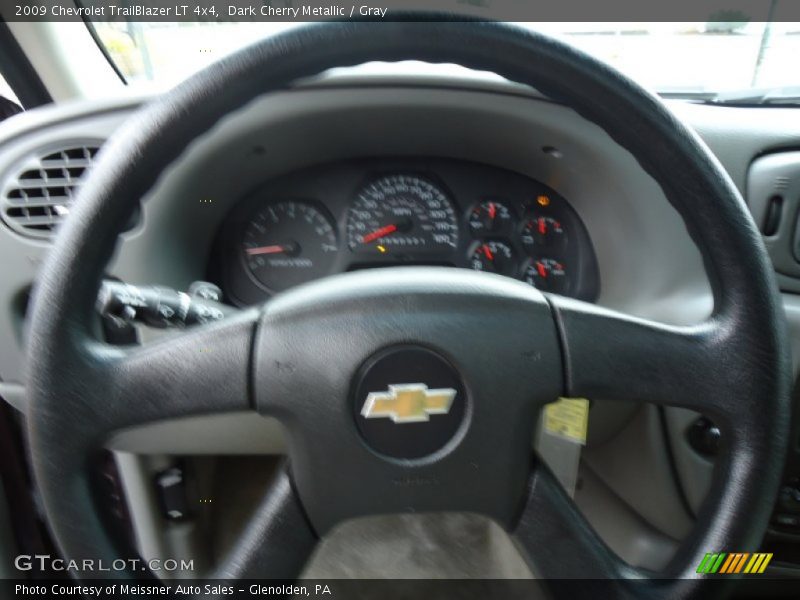 Dark Cherry Metallic / Gray 2009 Chevrolet TrailBlazer LT 4x4