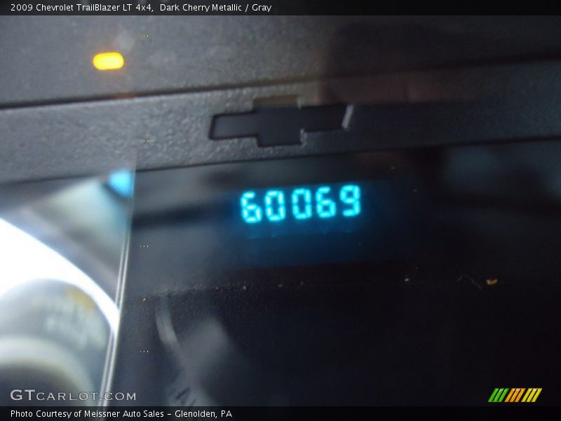 Dark Cherry Metallic / Gray 2009 Chevrolet TrailBlazer LT 4x4