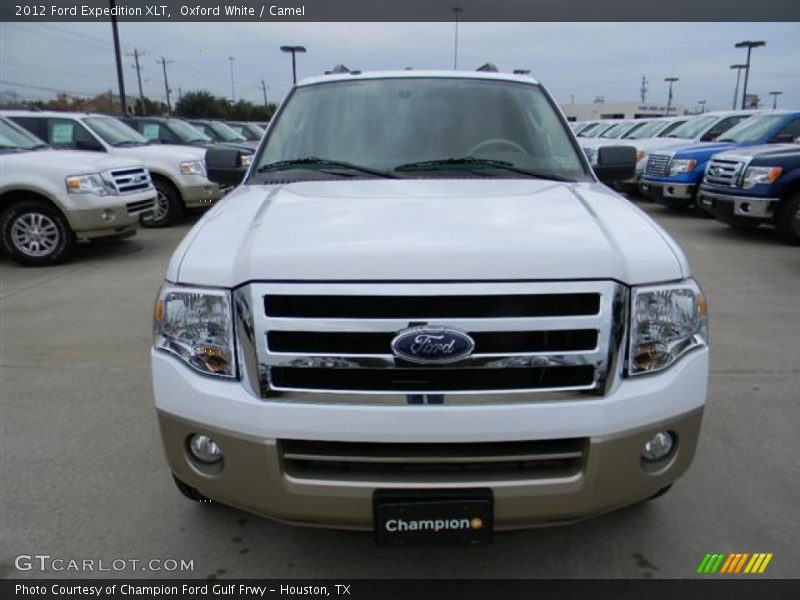 Oxford White / Camel 2012 Ford Expedition XLT