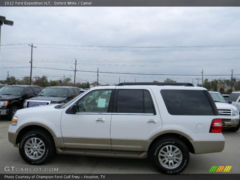 Oxford White / Camel 2012 Ford Expedition XLT
