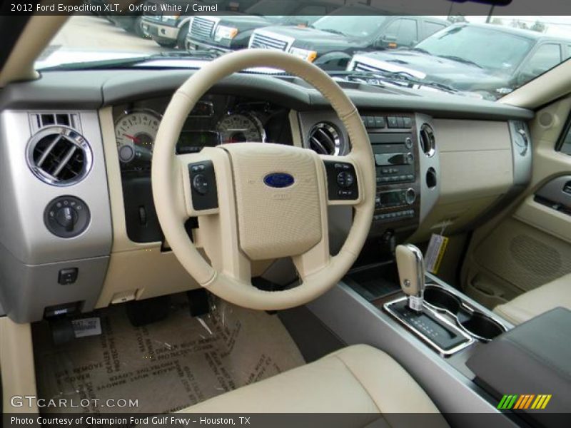 Oxford White / Camel 2012 Ford Expedition XLT