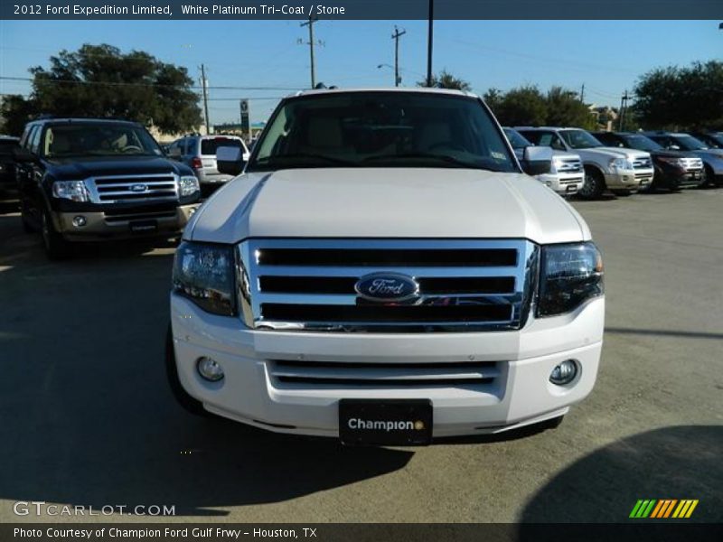 White Platinum Tri-Coat / Stone 2012 Ford Expedition Limited