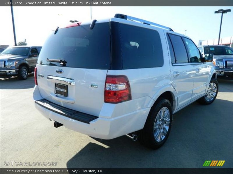 White Platinum Tri-Coat / Stone 2012 Ford Expedition Limited
