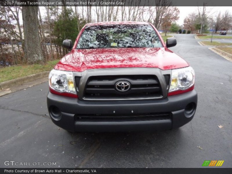 Impulse Red Pearl / Graphite Gray 2007 Toyota Tacoma Regular Cab