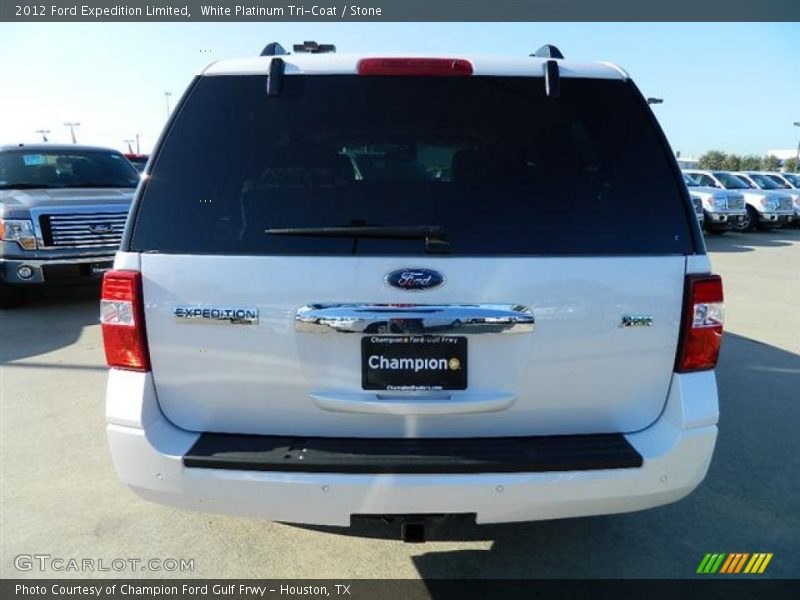 White Platinum Tri-Coat / Stone 2012 Ford Expedition Limited