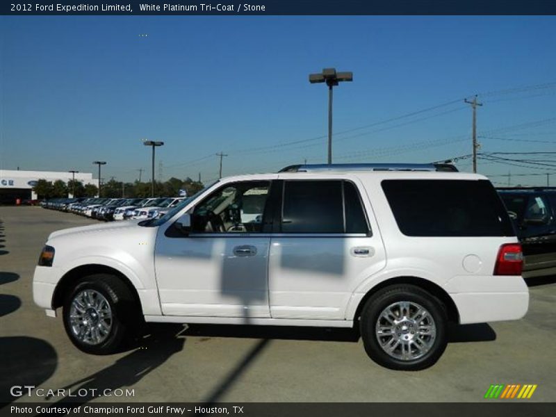 White Platinum Tri-Coat / Stone 2012 Ford Expedition Limited