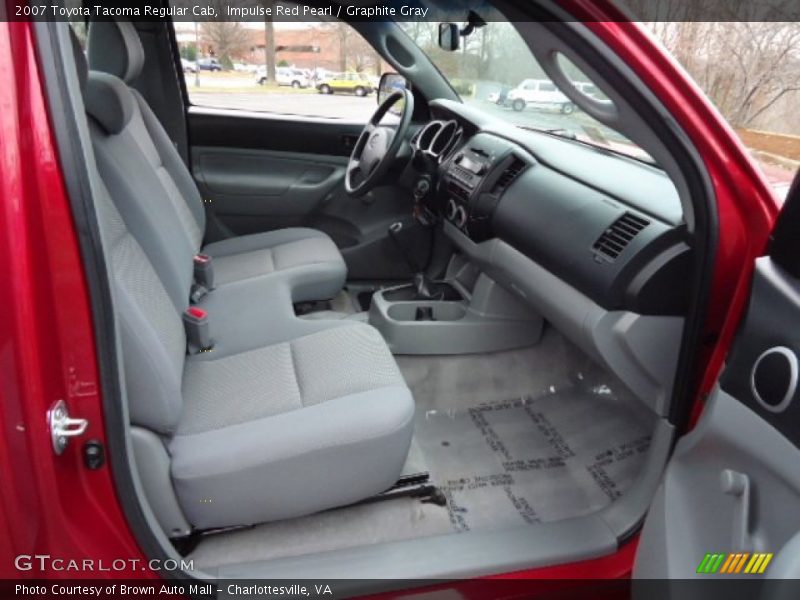 Impulse Red Pearl / Graphite Gray 2007 Toyota Tacoma Regular Cab