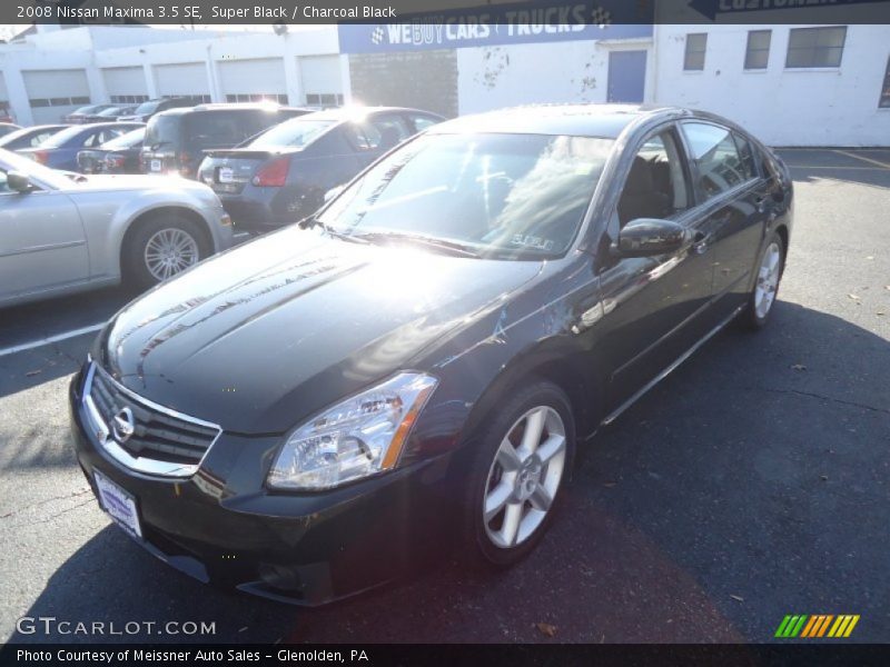 Super Black / Charcoal Black 2008 Nissan Maxima 3.5 SE