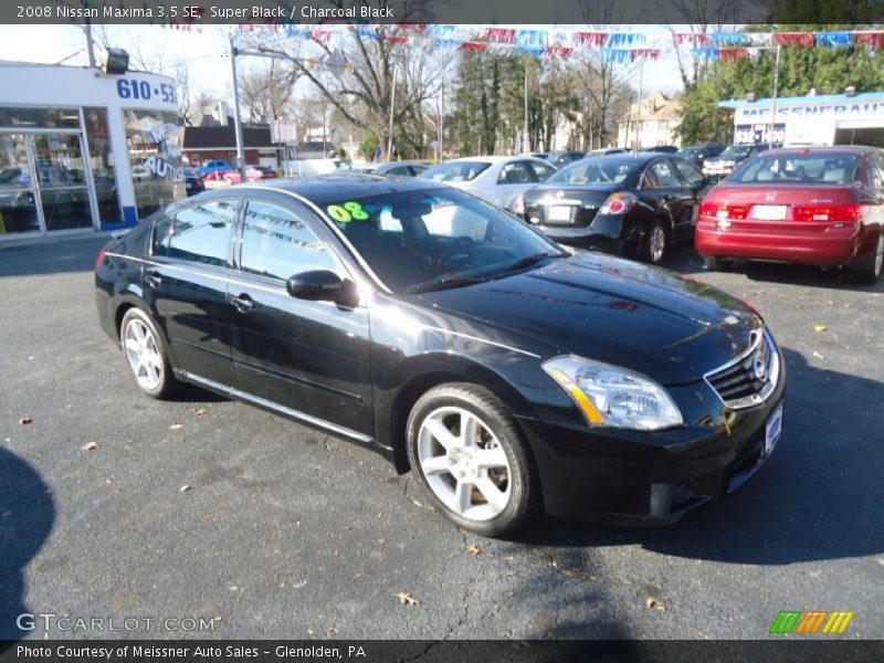 Super Black / Charcoal Black 2008 Nissan Maxima 3.5 SE