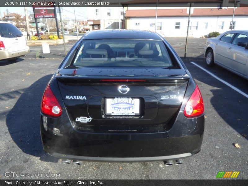 Super Black / Charcoal Black 2008 Nissan Maxima 3.5 SE