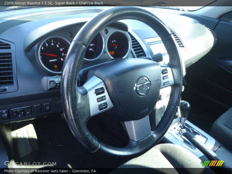 Super Black / Charcoal Black 2008 Nissan Maxima 3.5 SE