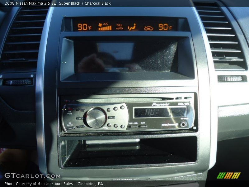 Super Black / Charcoal Black 2008 Nissan Maxima 3.5 SE