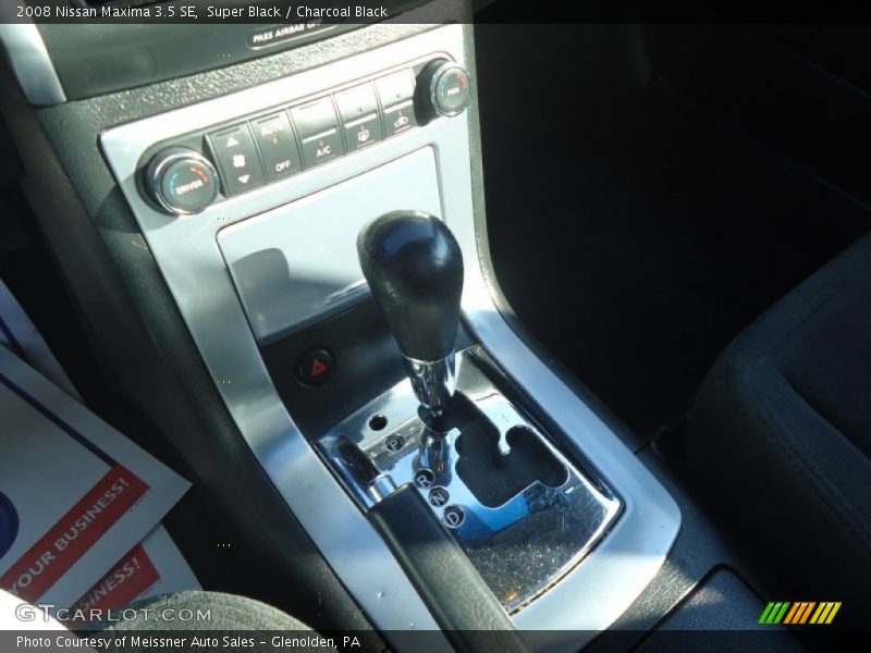 Super Black / Charcoal Black 2008 Nissan Maxima 3.5 SE