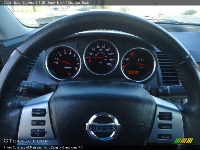 Super Black / Charcoal Black 2008 Nissan Maxima 3.5 SE