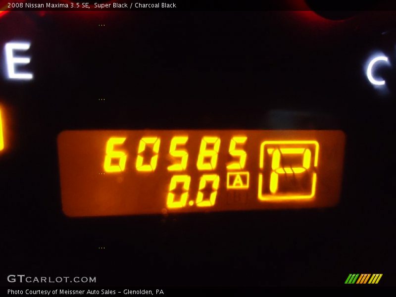 Super Black / Charcoal Black 2008 Nissan Maxima 3.5 SE