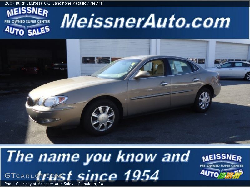 Sandstone Metallic / Neutral 2007 Buick LaCrosse CX