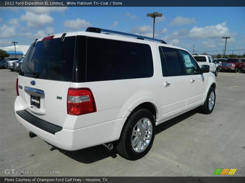 White Platinum Tri-Coat / Stone 2012 Ford Expedition EL Limited