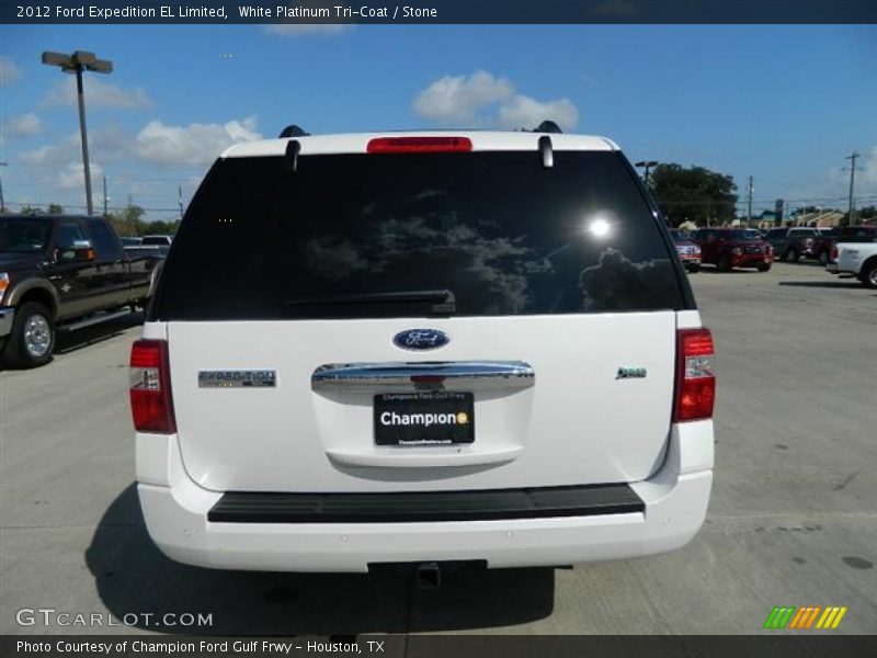 White Platinum Tri-Coat / Stone 2012 Ford Expedition EL Limited