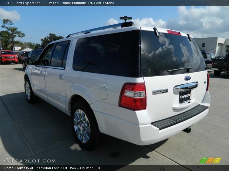 White Platinum Tri-Coat / Stone 2012 Ford Expedition EL Limited