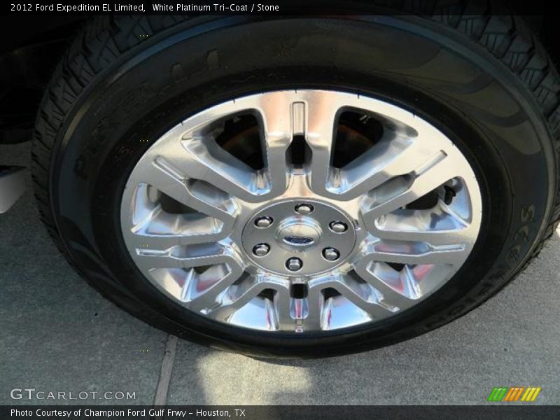 White Platinum Tri-Coat / Stone 2012 Ford Expedition EL Limited
