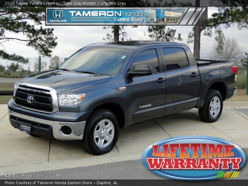 Slate Gray Metallic / Graphite Gray 2010 Toyota Tundra CrewMax