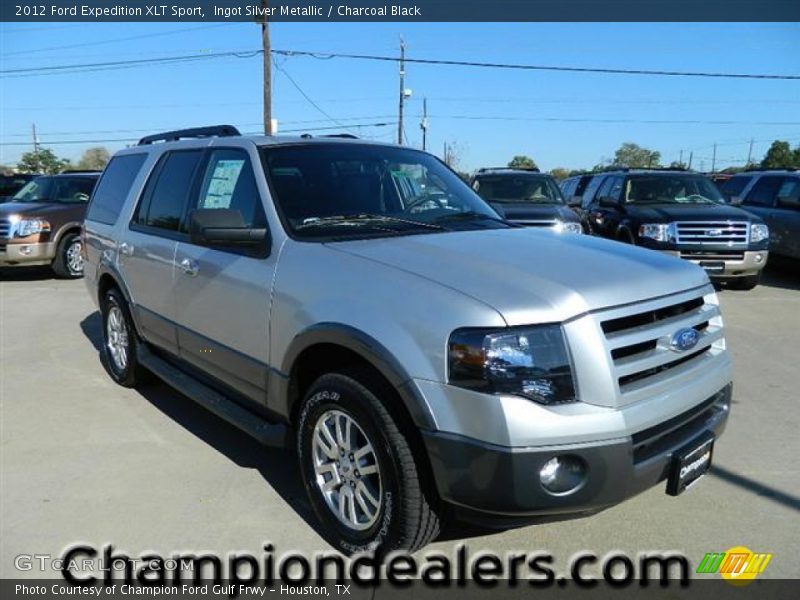 Ingot Silver Metallic / Charcoal Black 2012 Ford Expedition XLT Sport