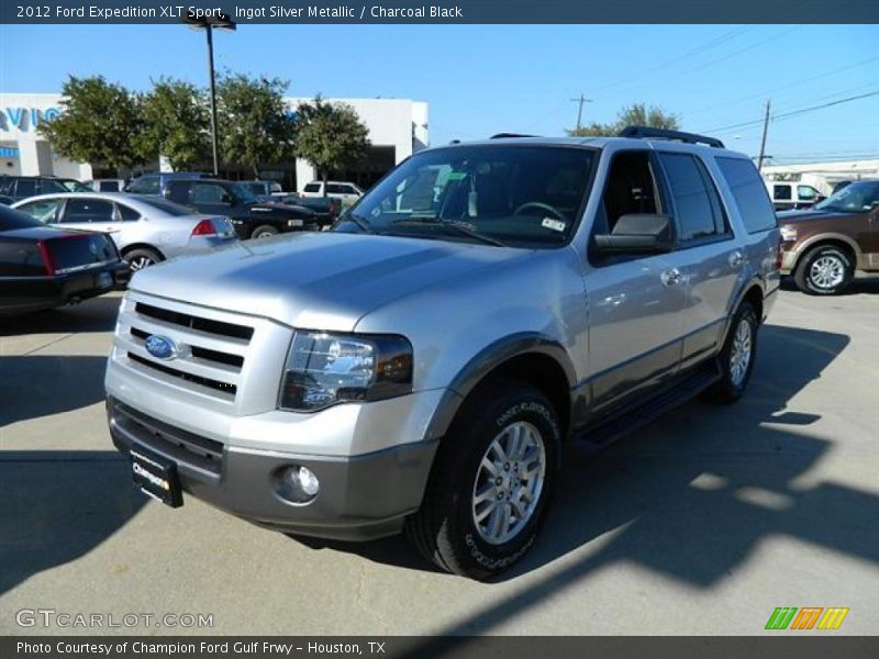 Ingot Silver Metallic / Charcoal Black 2012 Ford Expedition XLT Sport