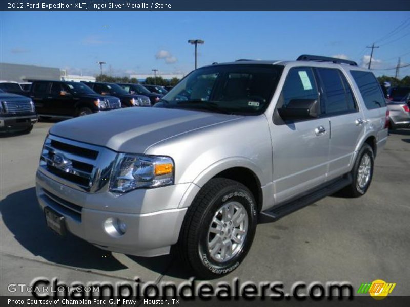 Ingot Silver Metallic / Stone 2012 Ford Expedition XLT