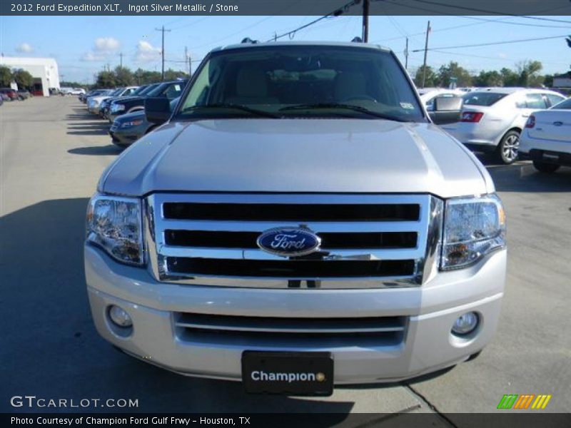 Ingot Silver Metallic / Stone 2012 Ford Expedition XLT