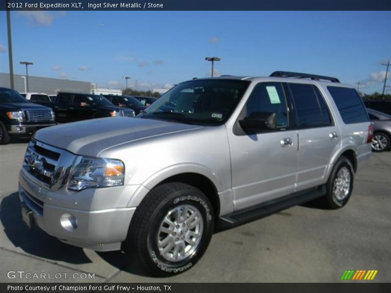 Ingot Silver Metallic / Stone 2012 Ford Expedition XLT