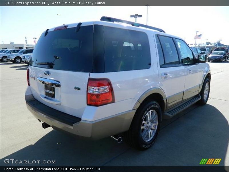 White Platinum Tri-Coat / Camel 2012 Ford Expedition XLT